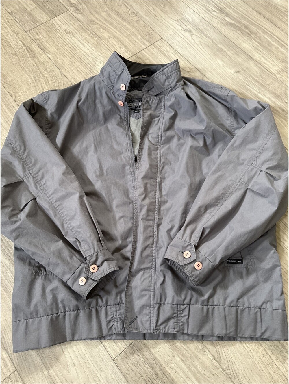 Members Only Men's Grey Jacket Size XLT